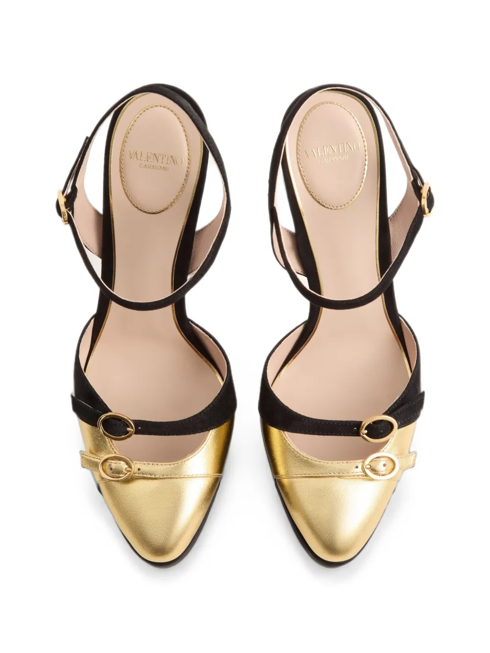 Valentino Garavani Crasher platform pumps in suede 145mm Zwart