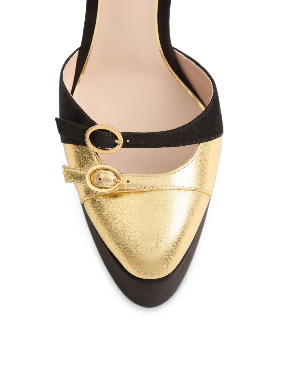 Valentino Garavani Crasher platform pumps in suede 145mm Zwart