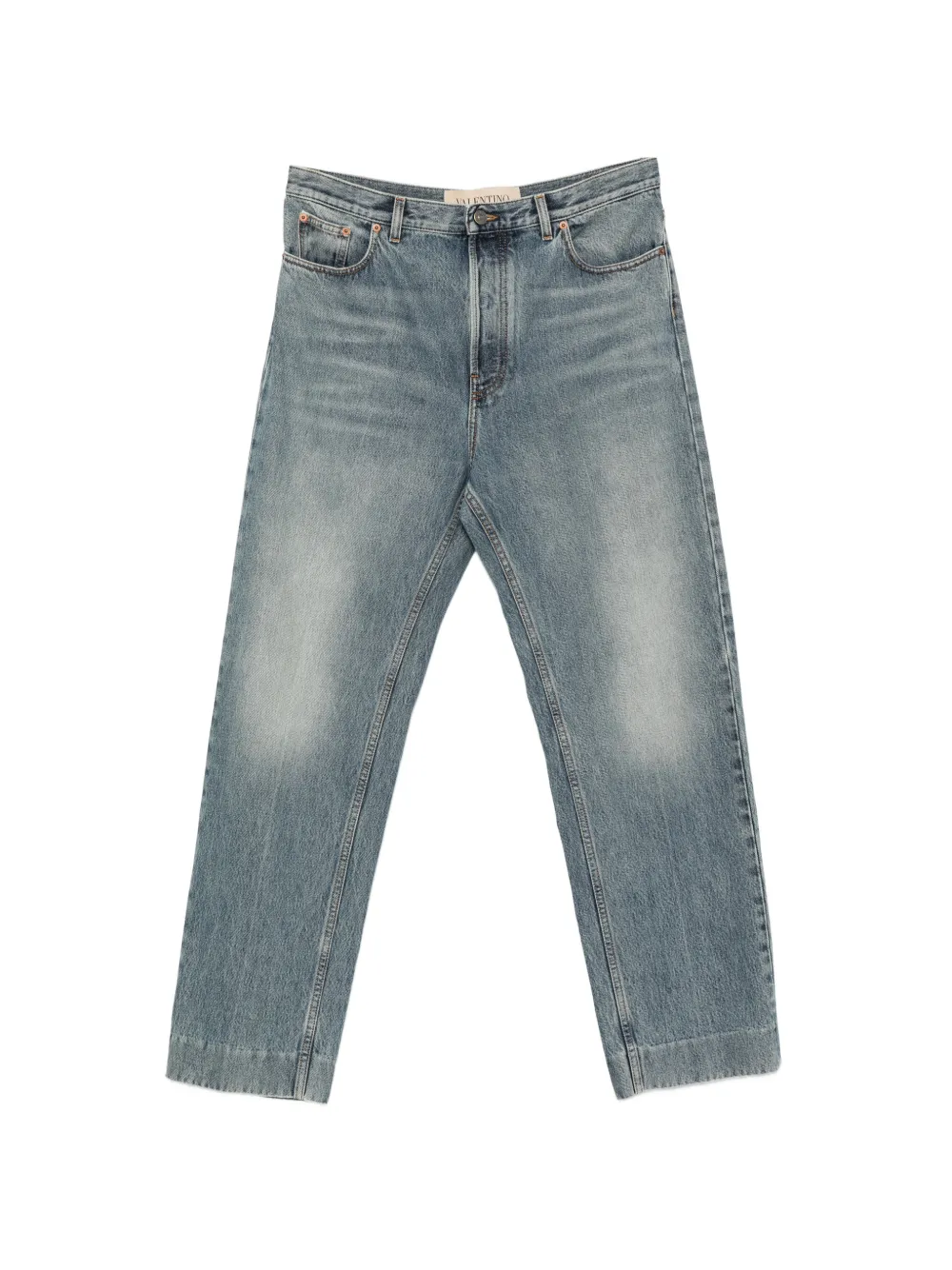 Valentino Garavani Pantaloni denim con cinque tasche - Blu