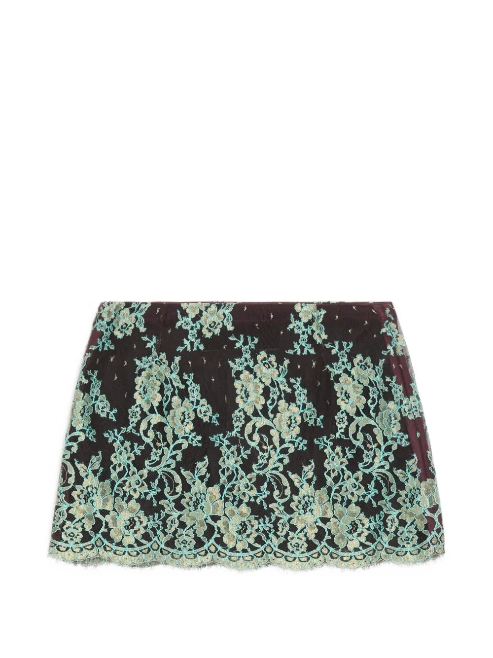 Valentino Garavani Mini-rok met kant Rood