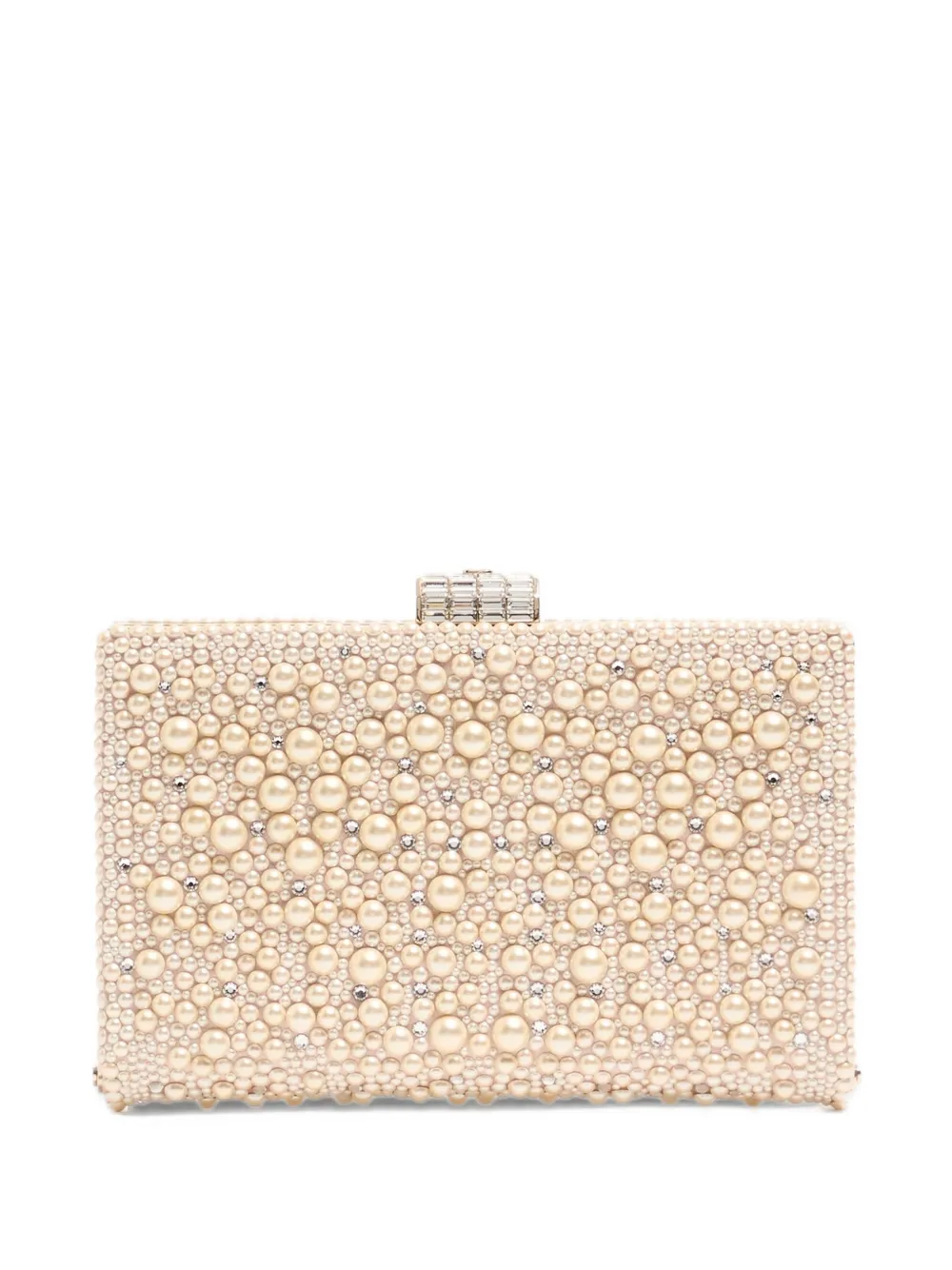 Valentino Garavani Clutch Berthe VLogo - Toni neutri