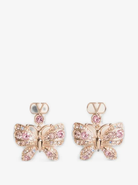 Valentino Garavani Flutterby earrings in metal and Swarovski® crystals