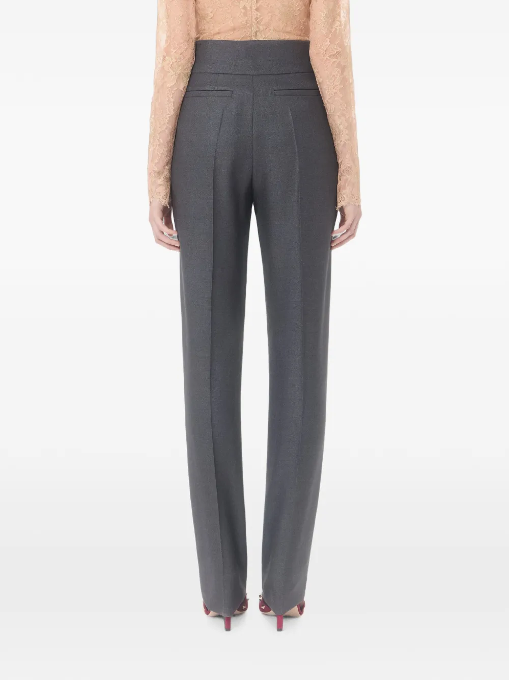Valentino Garavani Geplooide pantalon Grijs