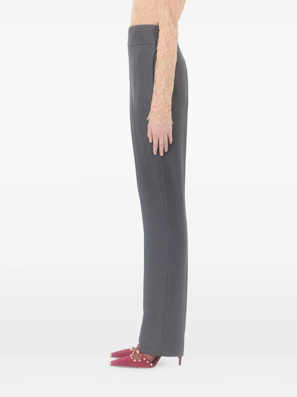Valentino Garavani Geplooide pantalon Grijs