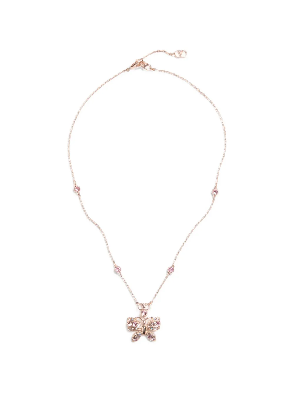 Valentino Garavani Flutterby Halskette mit Swarovski-Kristallen - Gold
