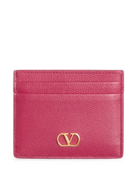 Valentino Garavani VLogo Signature grainy calfskin card holder