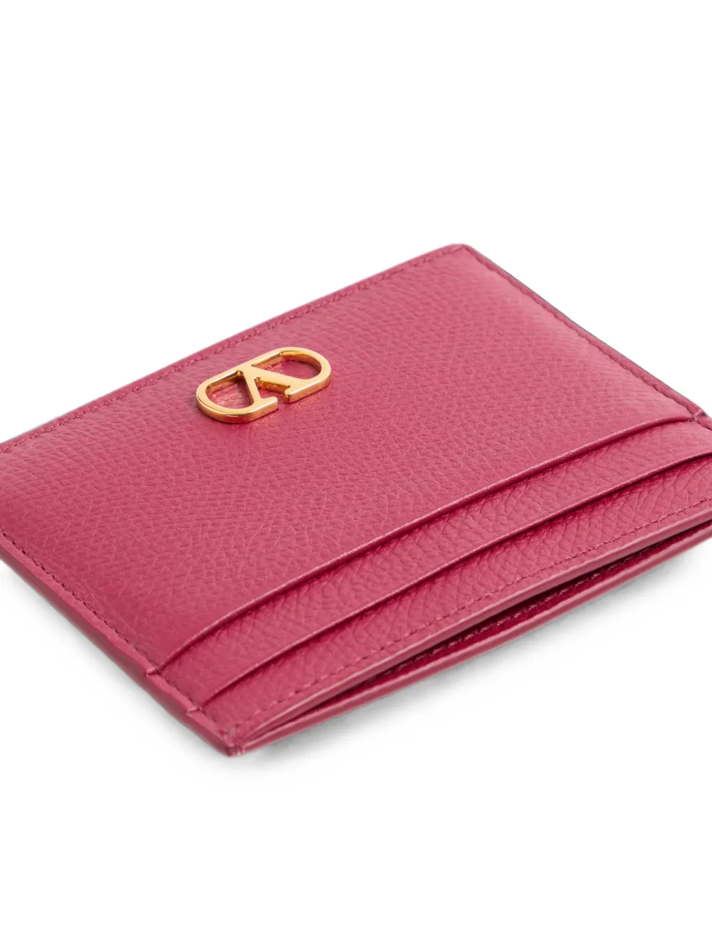 Valentino Garavani VLogo Signature leren pasjeshouder Roze