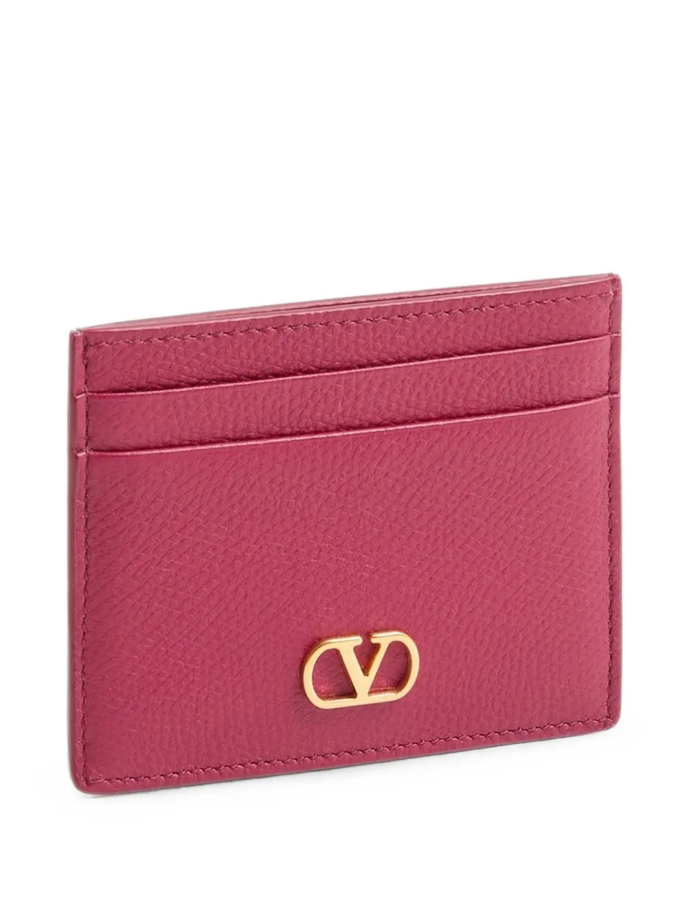 Valentino Garavani VLogo Signature leren pasjeshouder Roze