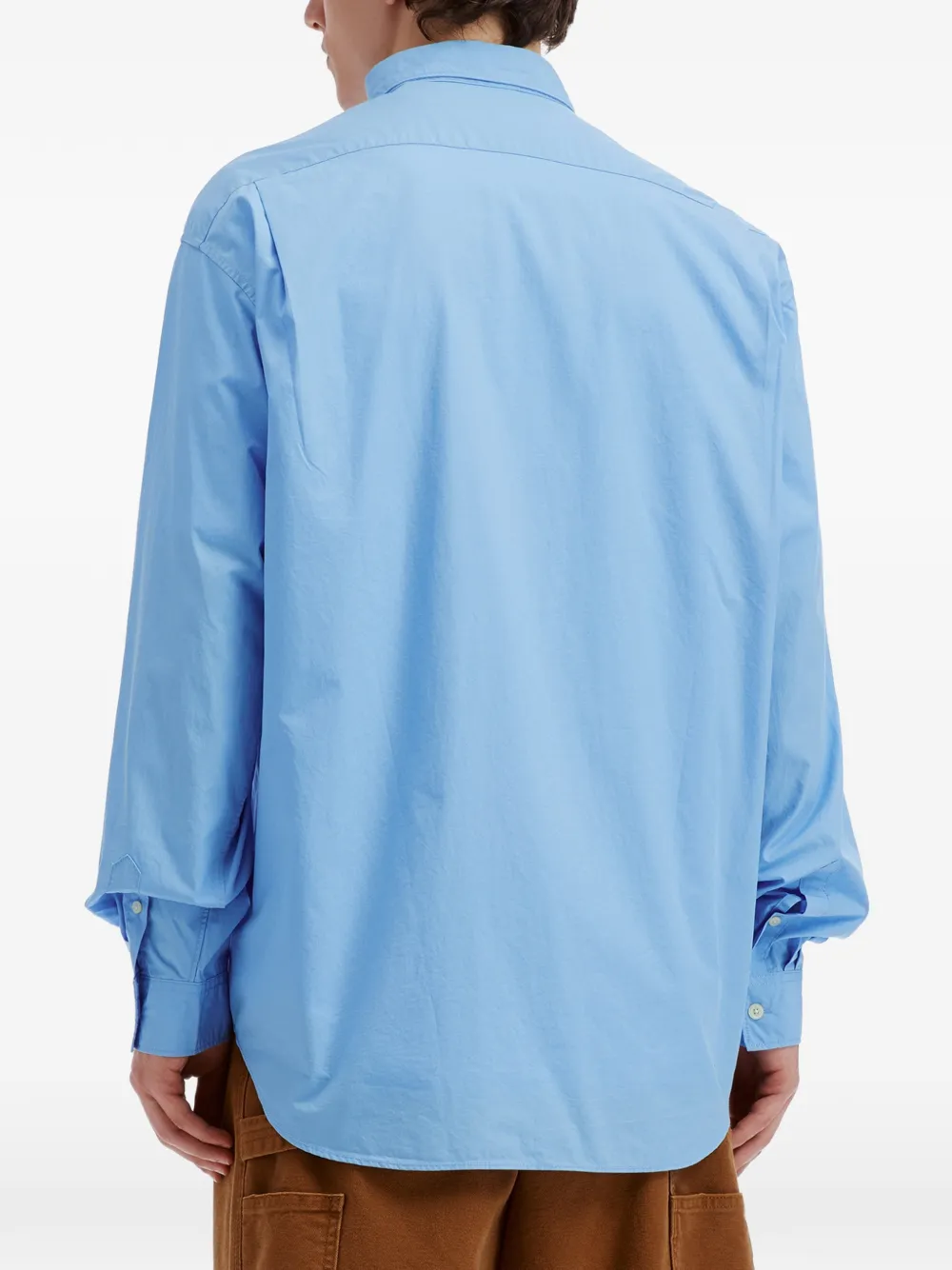 CHOCOOLATE Overhemd met logopatch Blauw