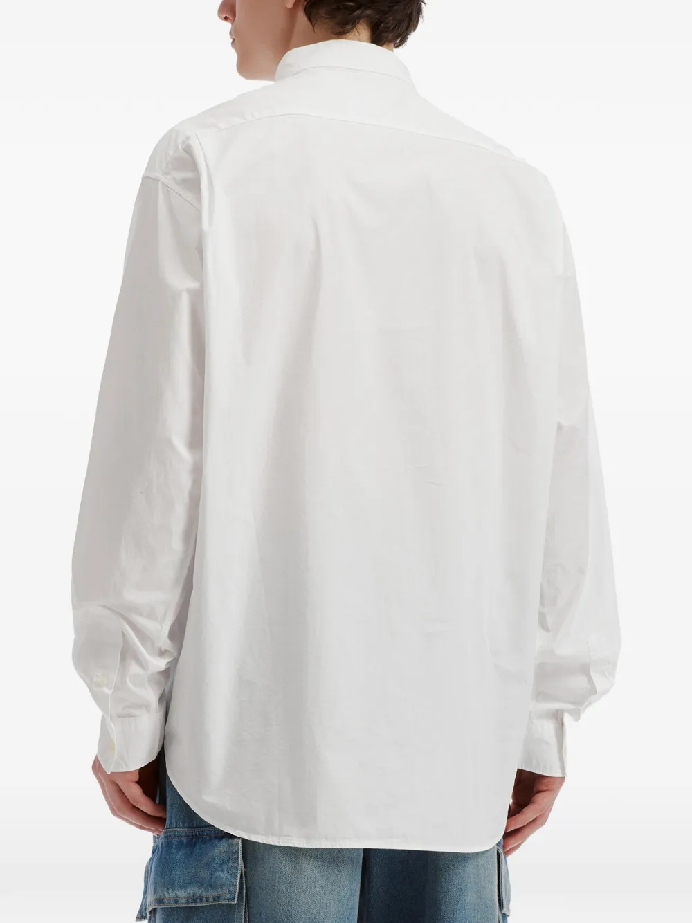 CHOCOOLATE Overhemd met logopatch Wit