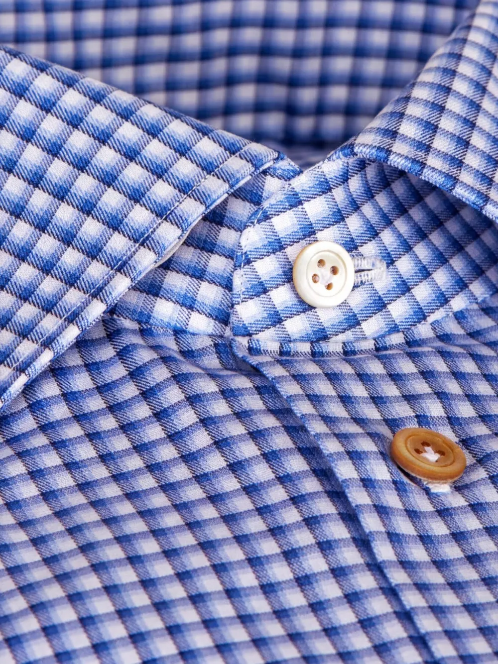 Kiton Overhemd met gingham ruit Blauw