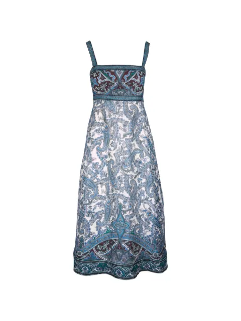 Veronica Beard Rye paisley-print sleeveless midi dress