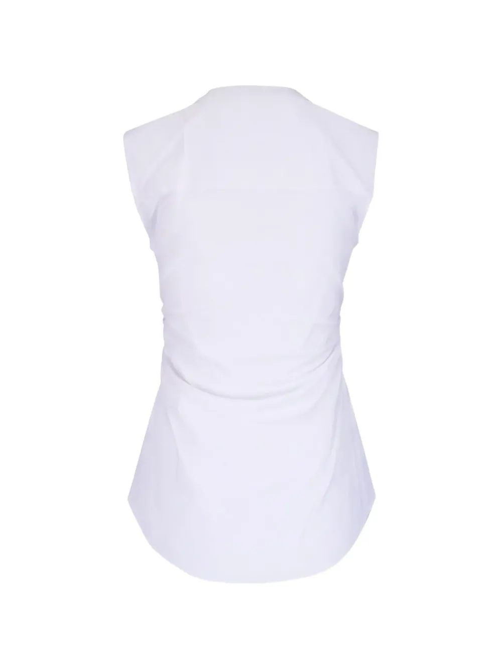 Veronica Beard Harini mouwloze blouse met ruches Wit