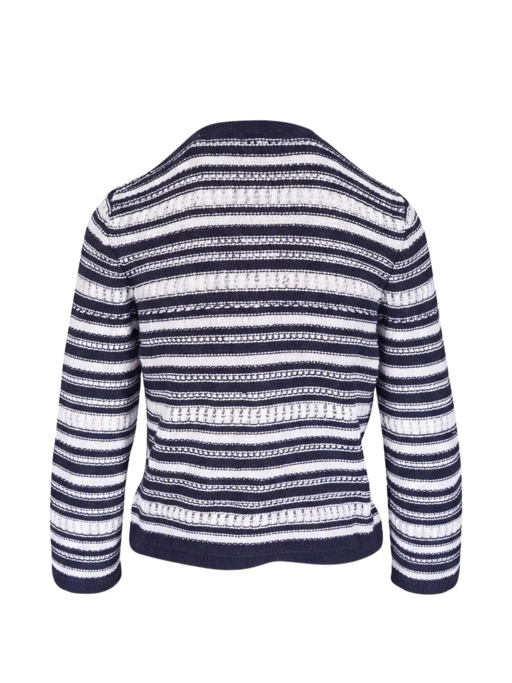 Veronica Beard Bellingham gestreept vest met knopen Blauw