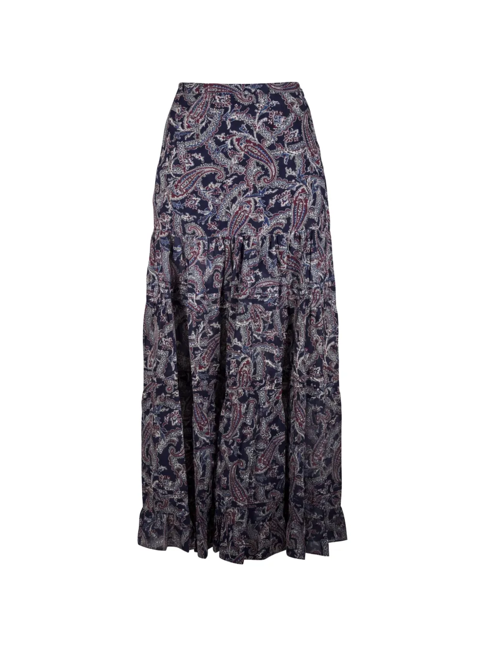 Veronica Beard Gestufter Heatheralyn Maxirock mit Paisley-Print - Blau