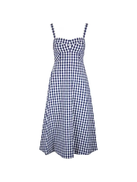 Veronica Beard Aila gingham-print midi dress