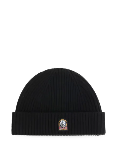 Parajumpers ribbed-knit logo-patch beanie hat