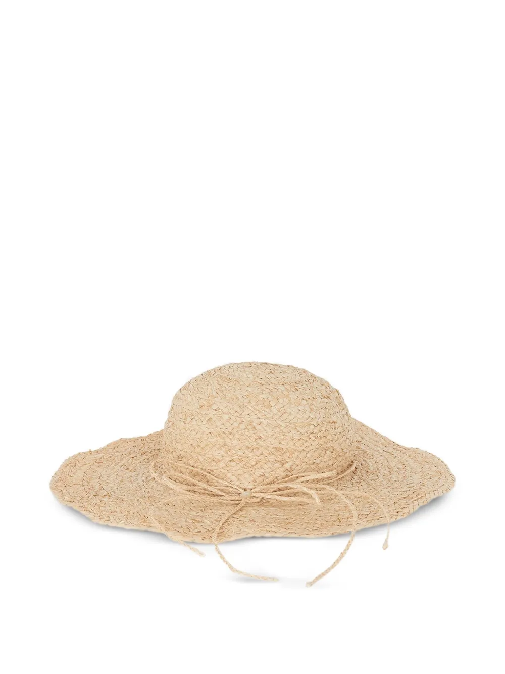 Tartine Et Chocolat woven wide-brim hat - Nude