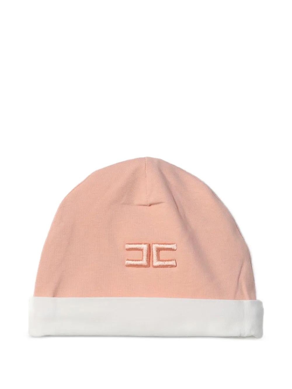 Elisabetta Franchi La Mia Bambina logo-embroidered beanie hat - Rosa