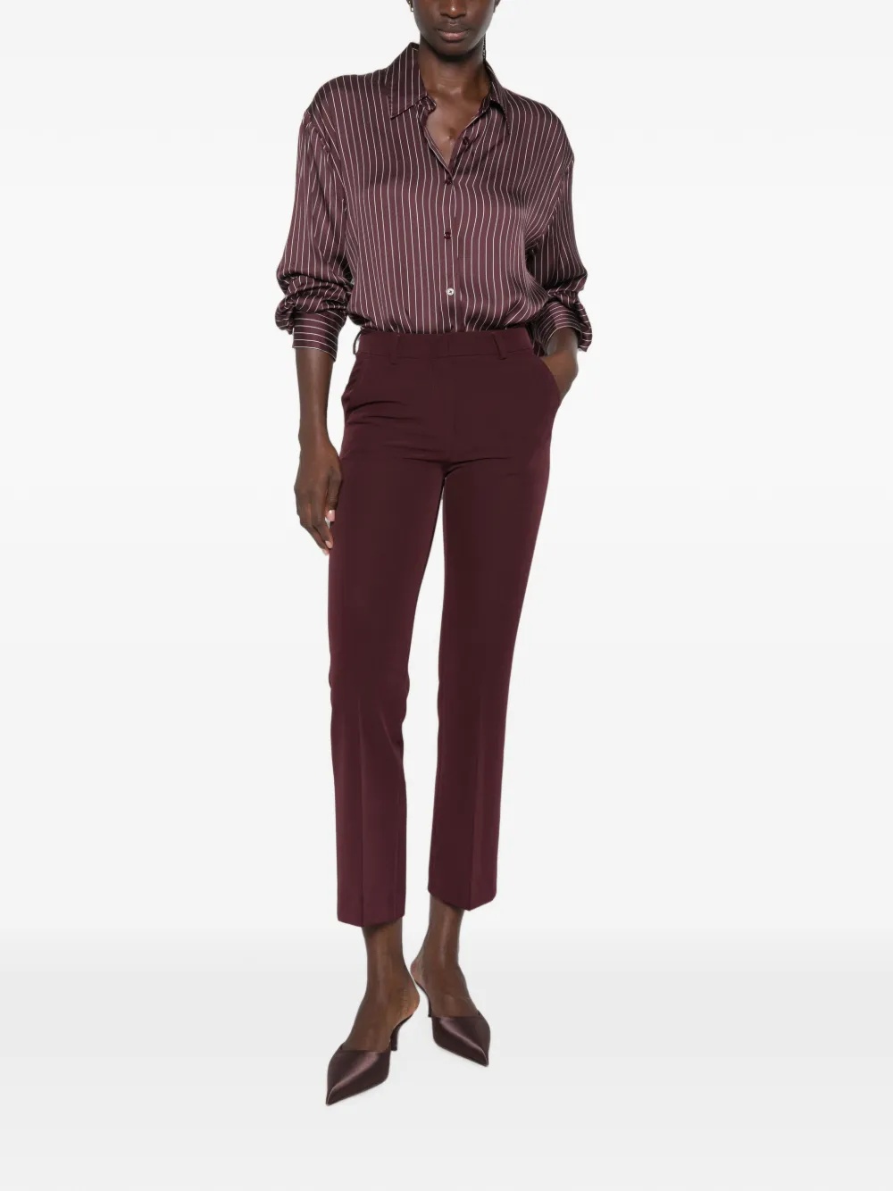 PT Torino Slim-fit pantalon Rood