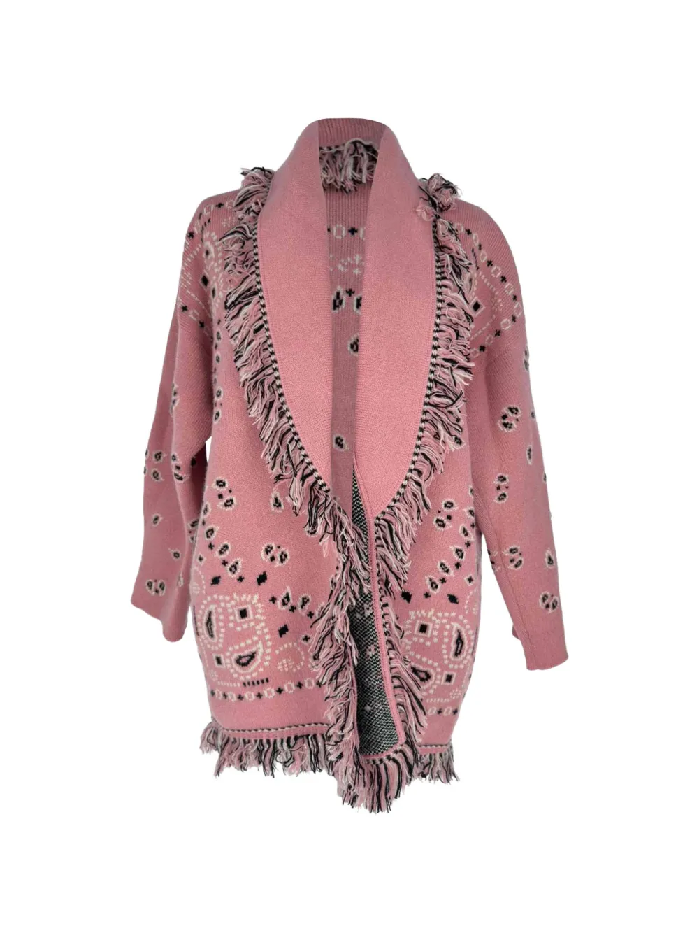 Alanui Paisley wrap cardigan - Rosa