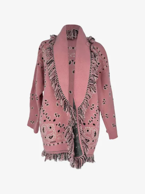 Alanui Paisley wrap cardigan