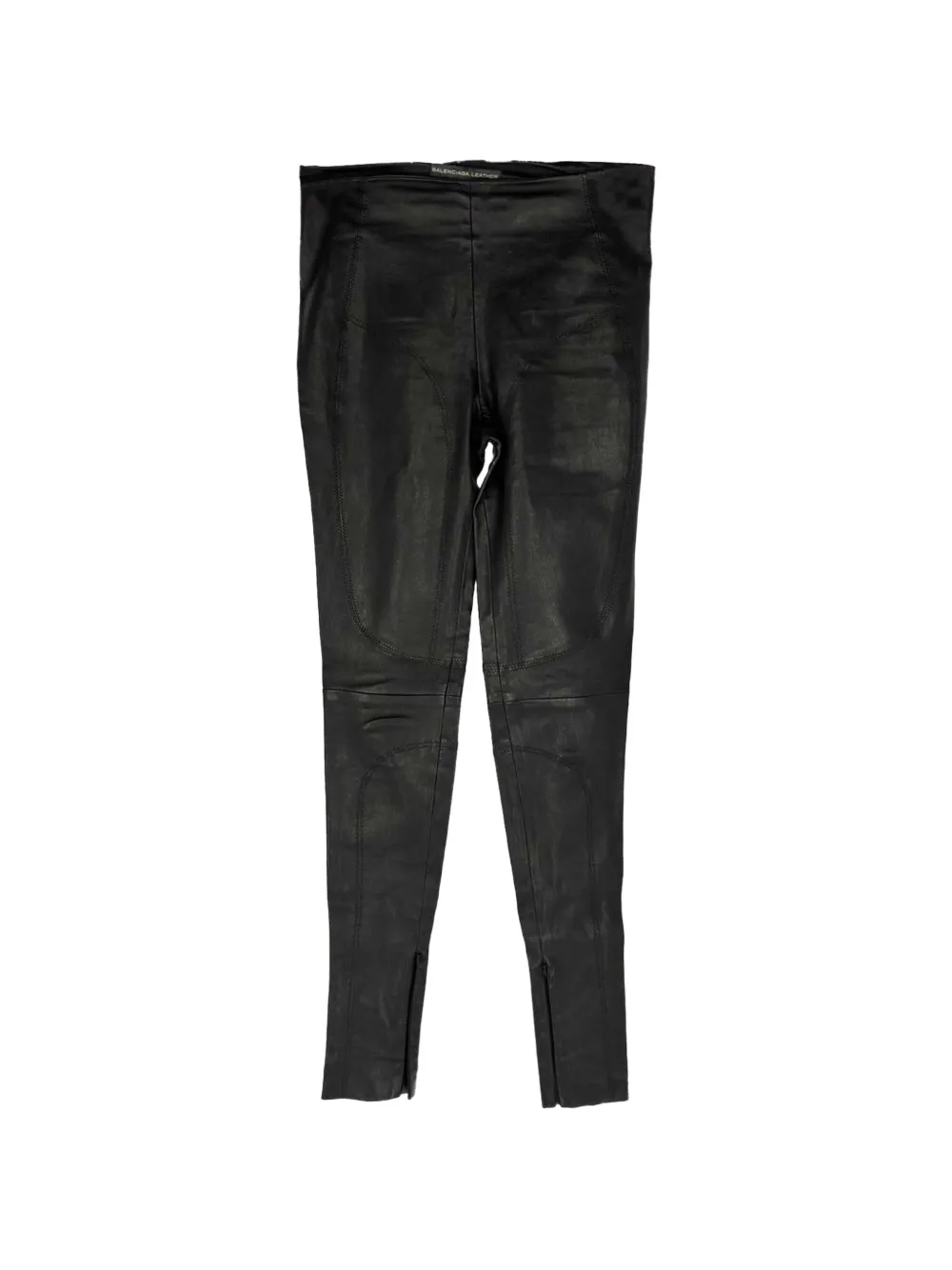 Balenciaga Pre-Owned skinny-leg leather trousers - Schwarz