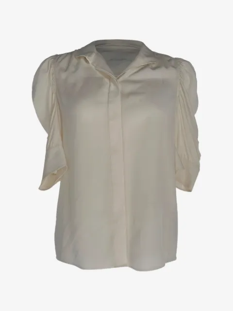 FRAME Gillian puff-sleeve blouse