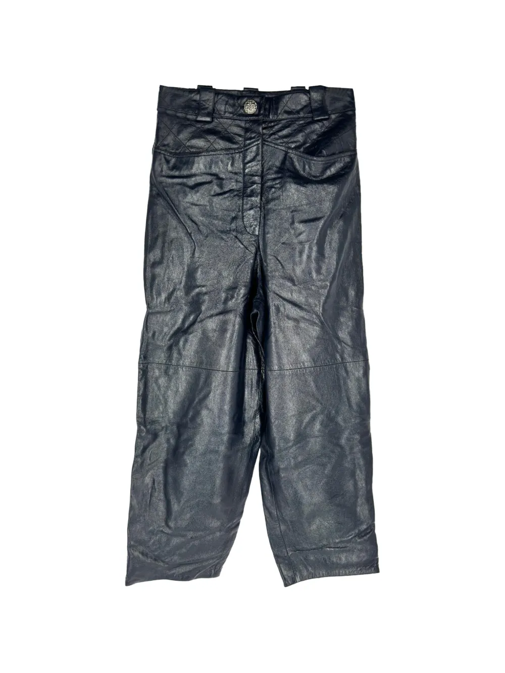 CHANEL Pre-Owned 2010-2020s quilted CC logo trousers - Schwarz