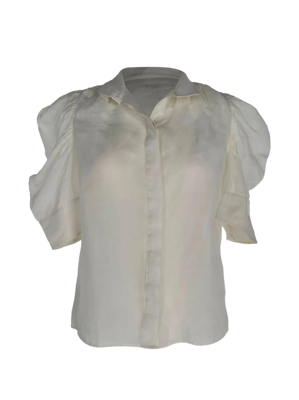 FRAME puff-sleeve blouse - Bianco