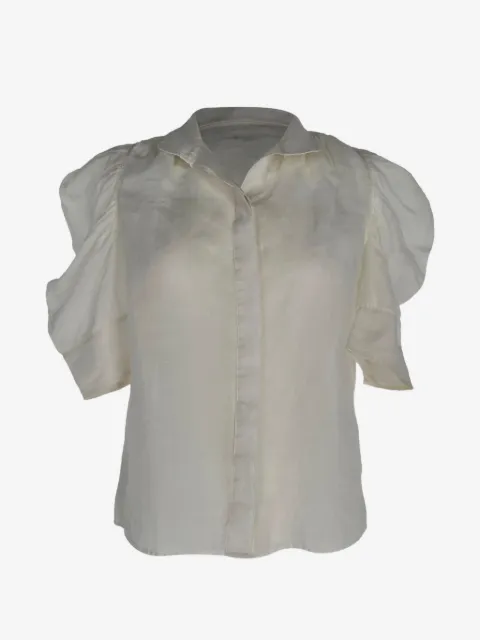 FRAME puff-sleeve blouse