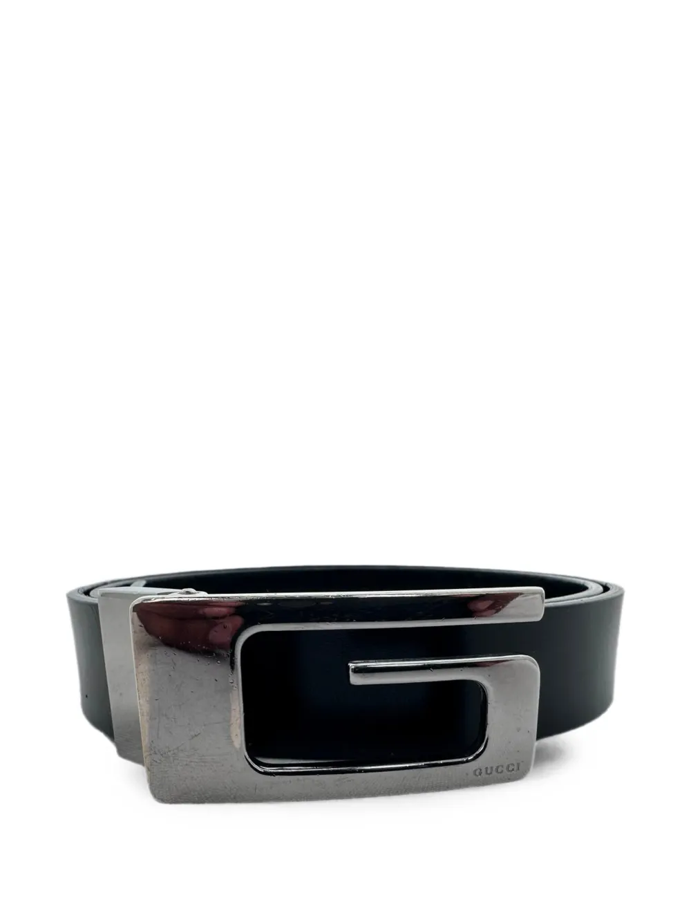 Gucci Pre-Owned G logo buckle belt - Schwarz