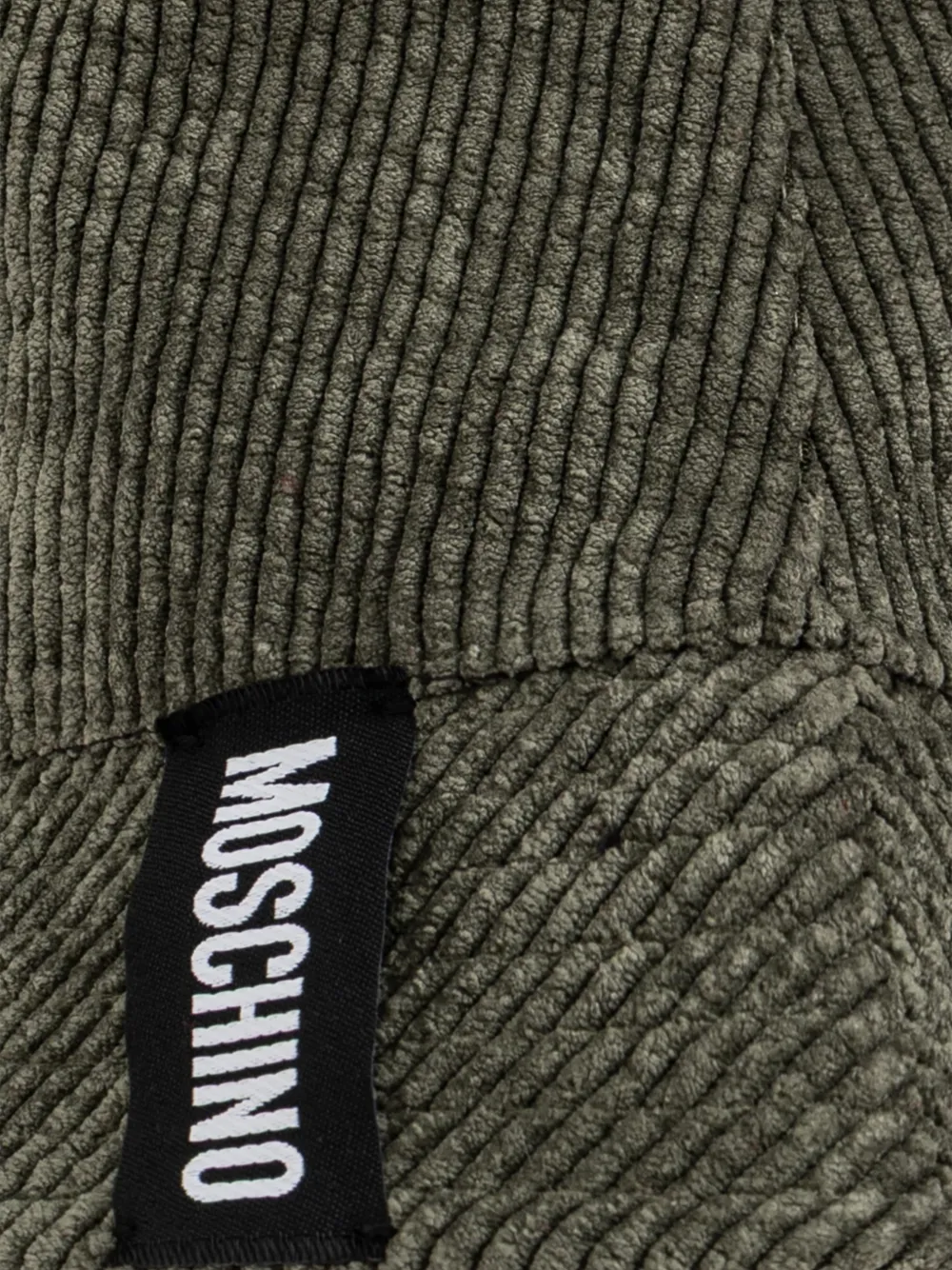 Moschino Ribfluwelen omkeerbare hoed Groen
