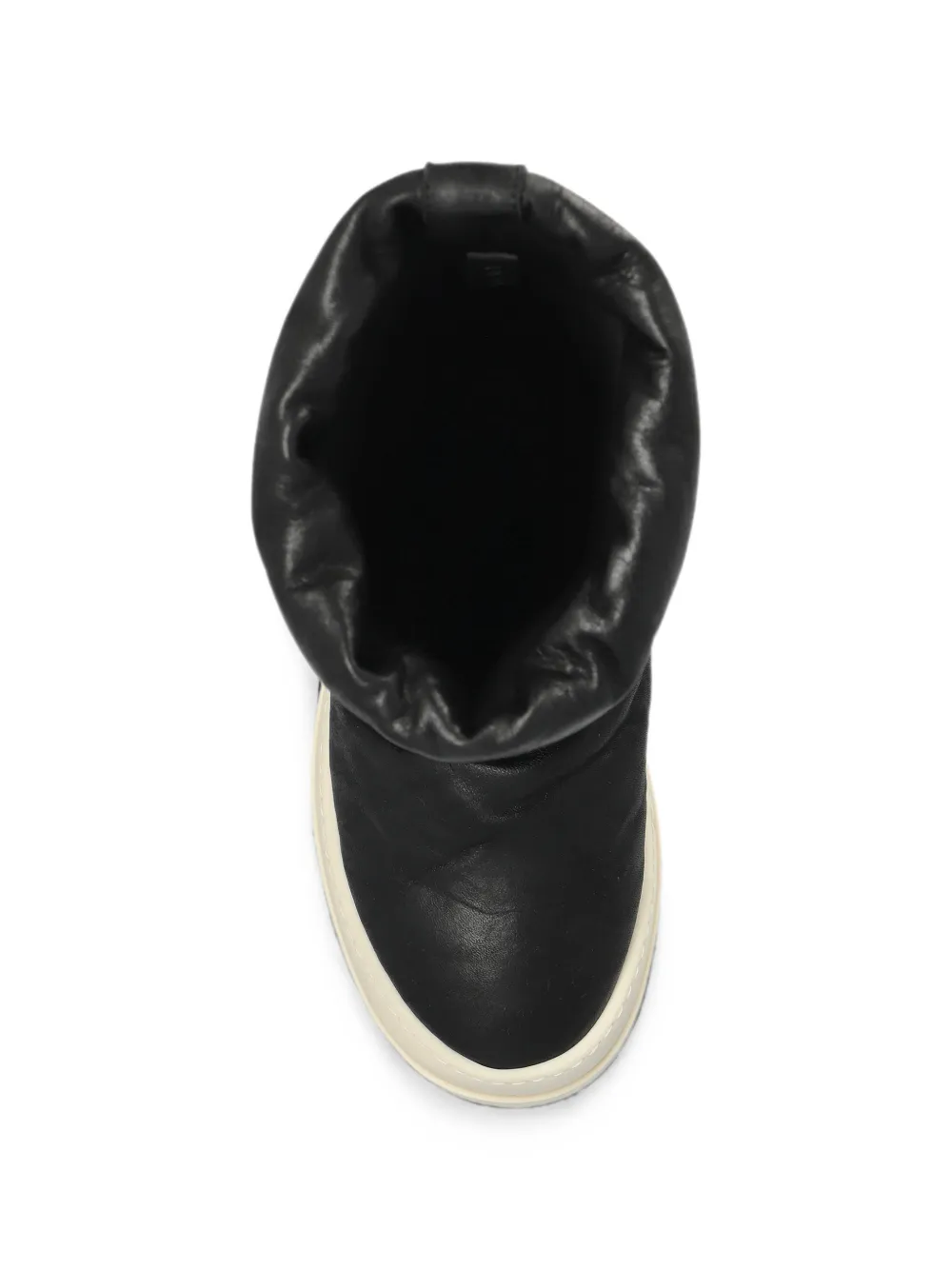Rick Owens Mega Bumper Lunar leather ankle boots Zwart