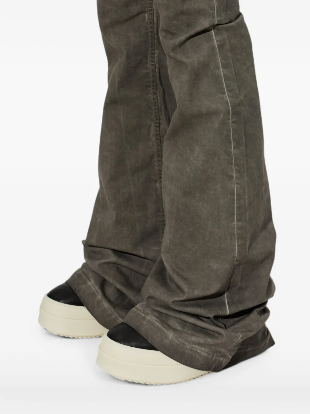 Rick Owens Mega Bumper Lunar leather ankle boots Zwart