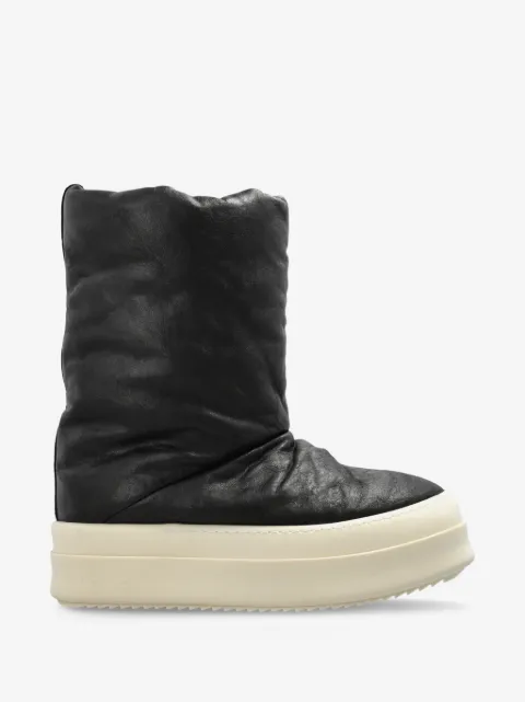 Rick Owens Mega Bumper Lunar leather ankle boots