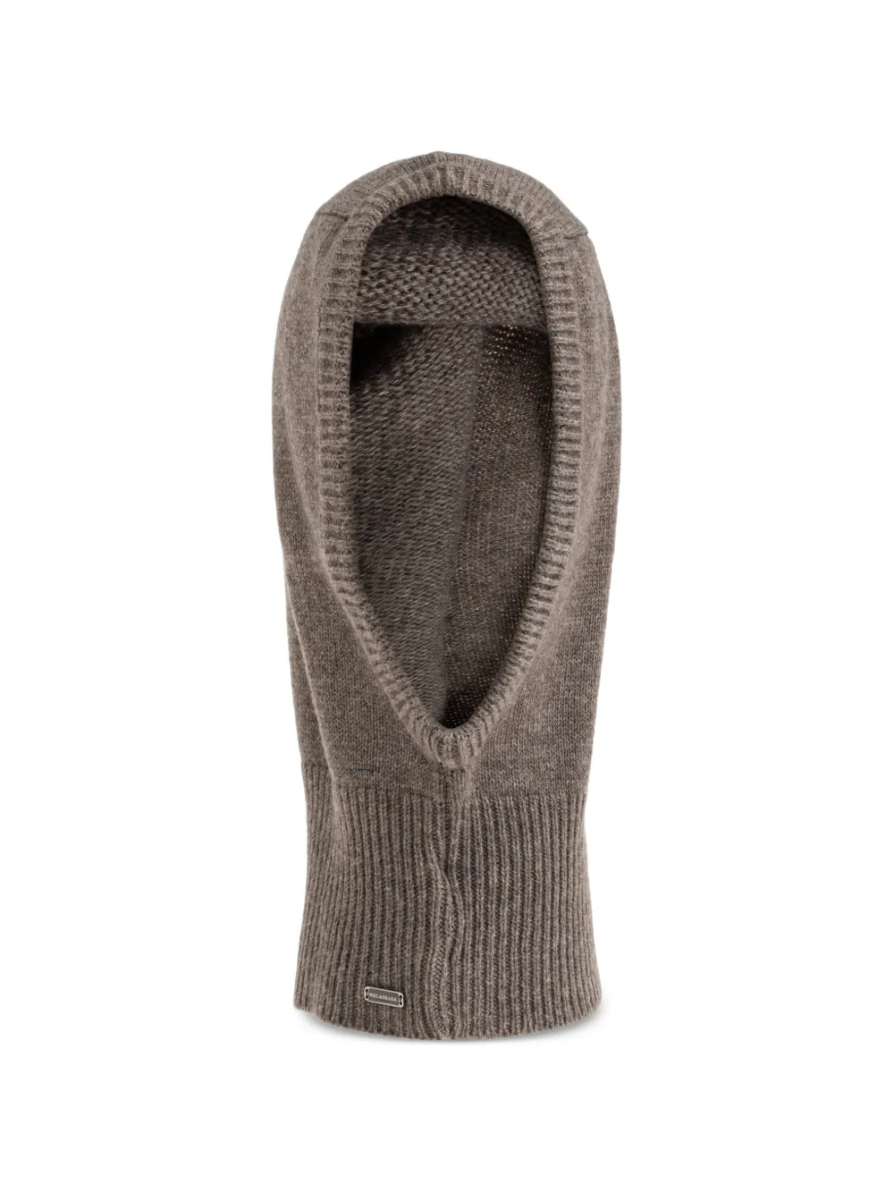 Paul & Shark ribbed-knit balaclava - Marrone