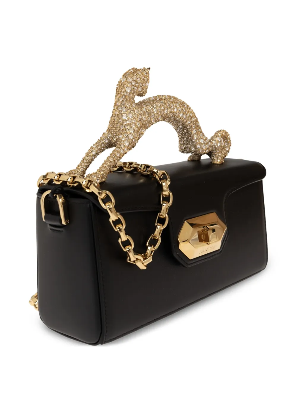 Lanvin Pencil Cat Nano Bag in Black, view 4