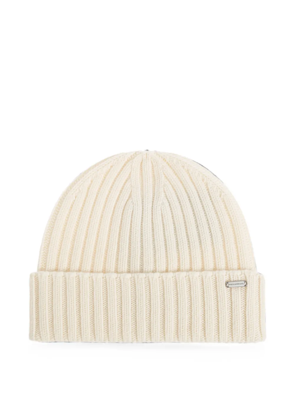 Paul & Shark ribbed-knit beanie hat - Toni neutri