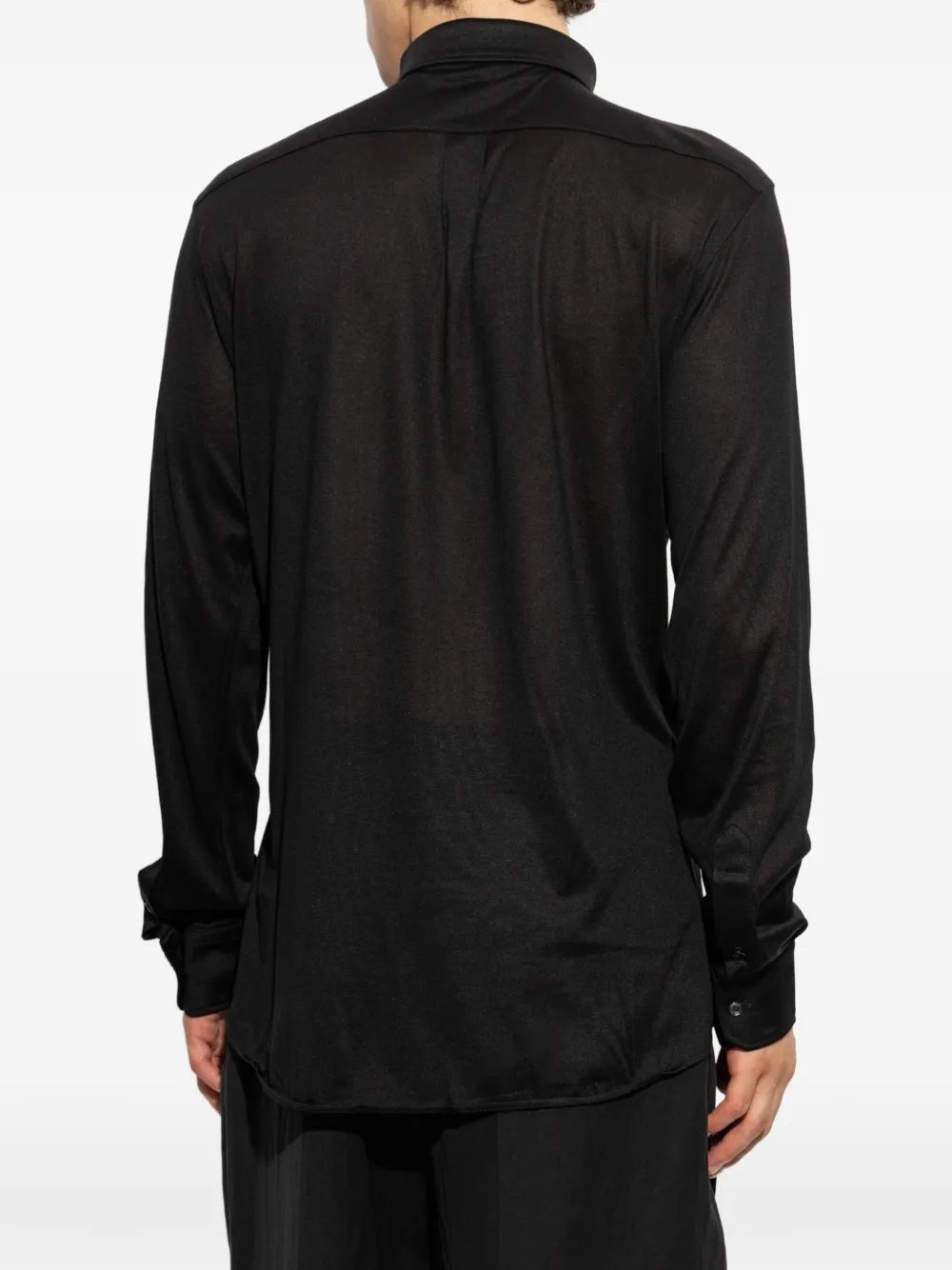 Dolce & Gabbana Martini overhemd van gemêleerd jersey Zwart