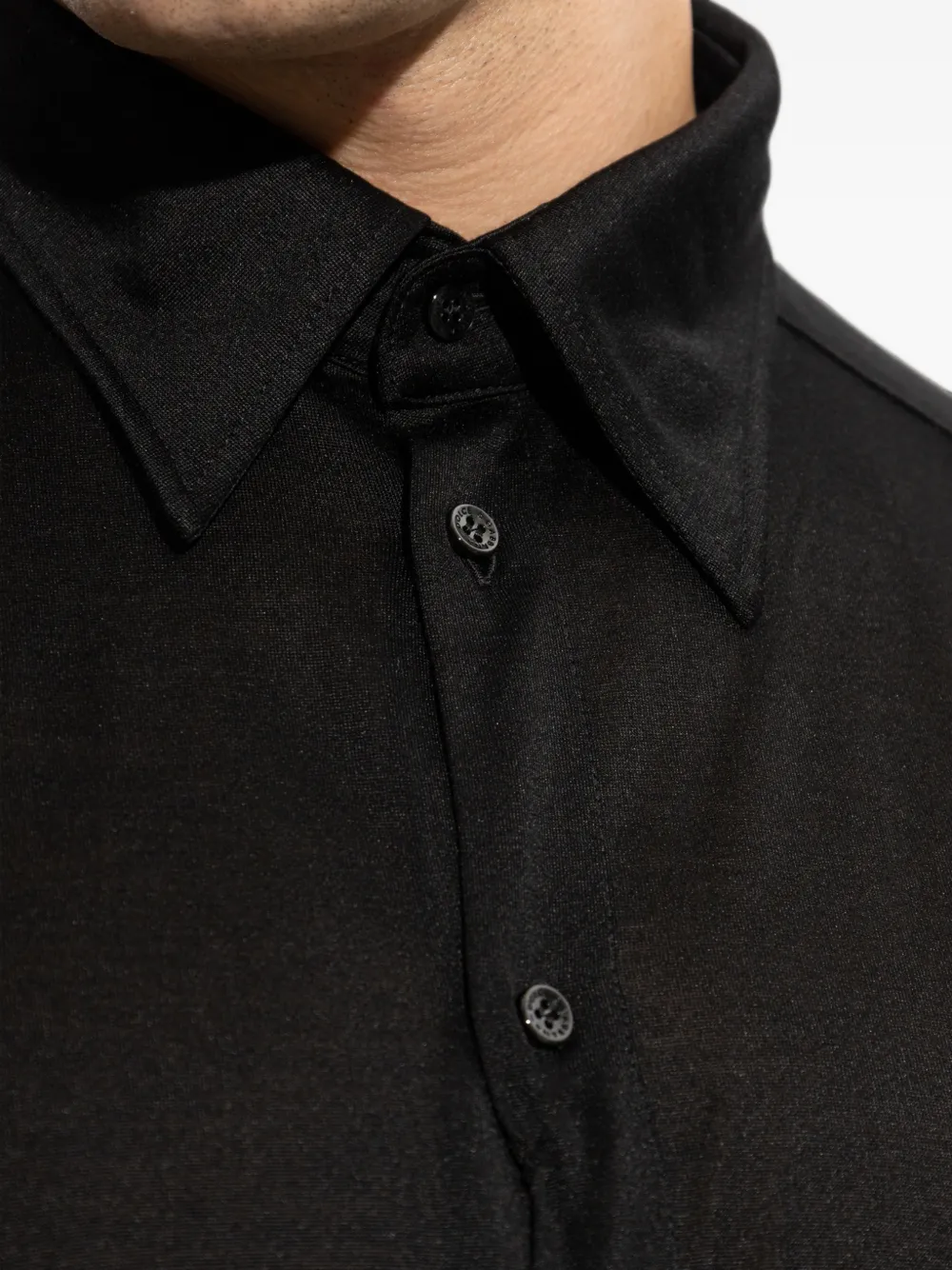 Dolce & Gabbana Martini overhemd van gemêleerd jersey Zwart