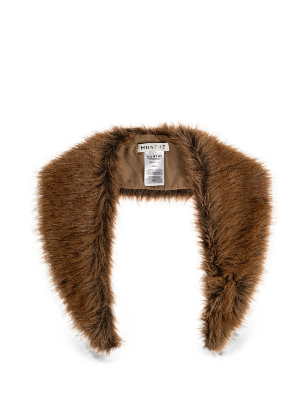 MUNTHE Voida faux-fur scarf - Braun