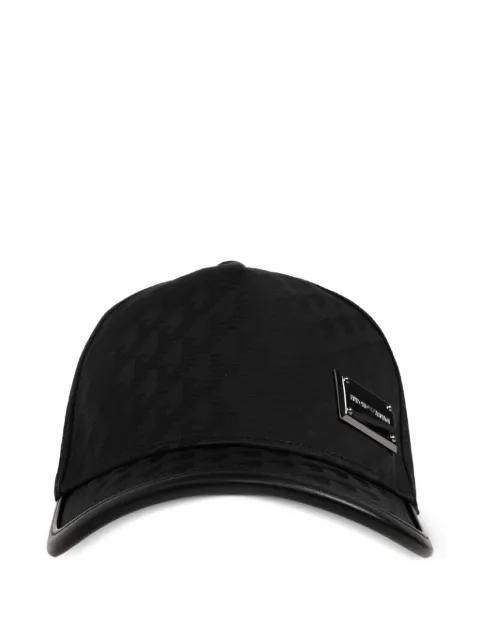 Emporio Armani logo-plaque jacquard baseball cap