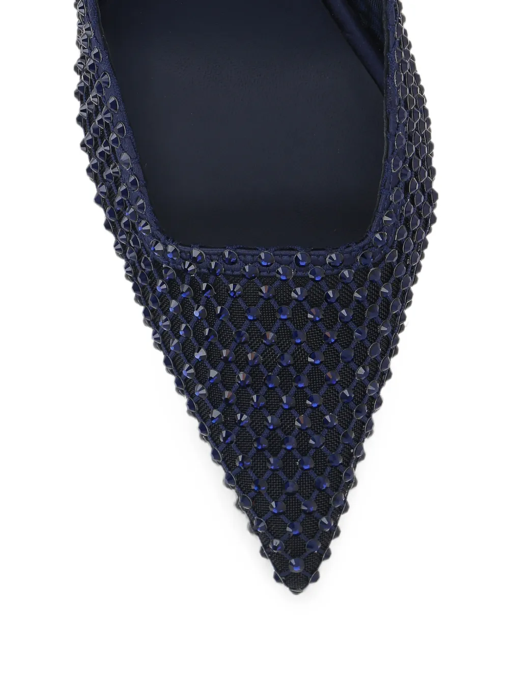 Le Silla Gilda crystal-embellished mesh pumps Blauw