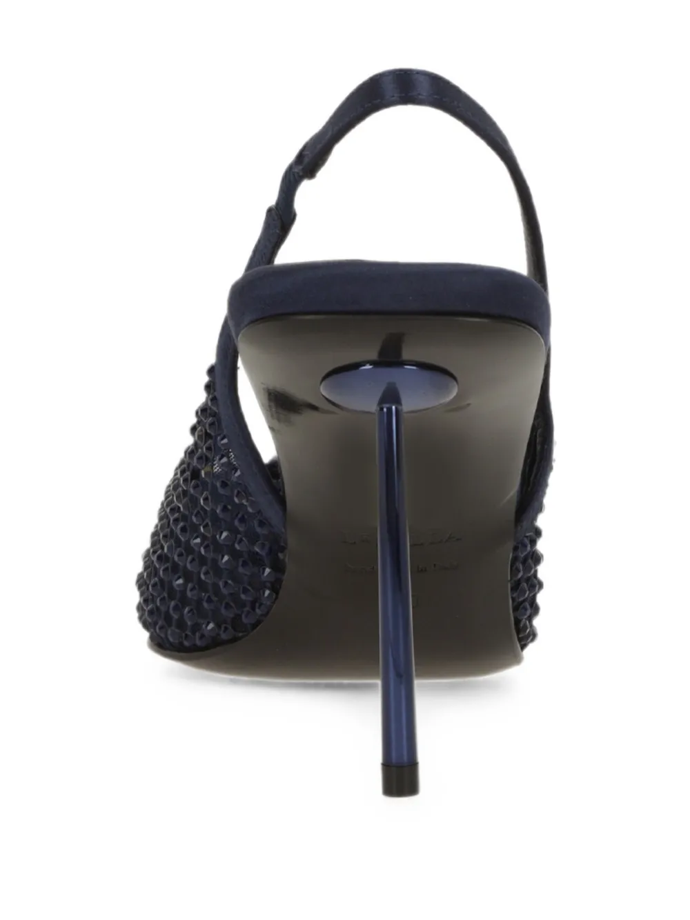 Le Silla Gilda crystal-embellished mesh pumps Blauw