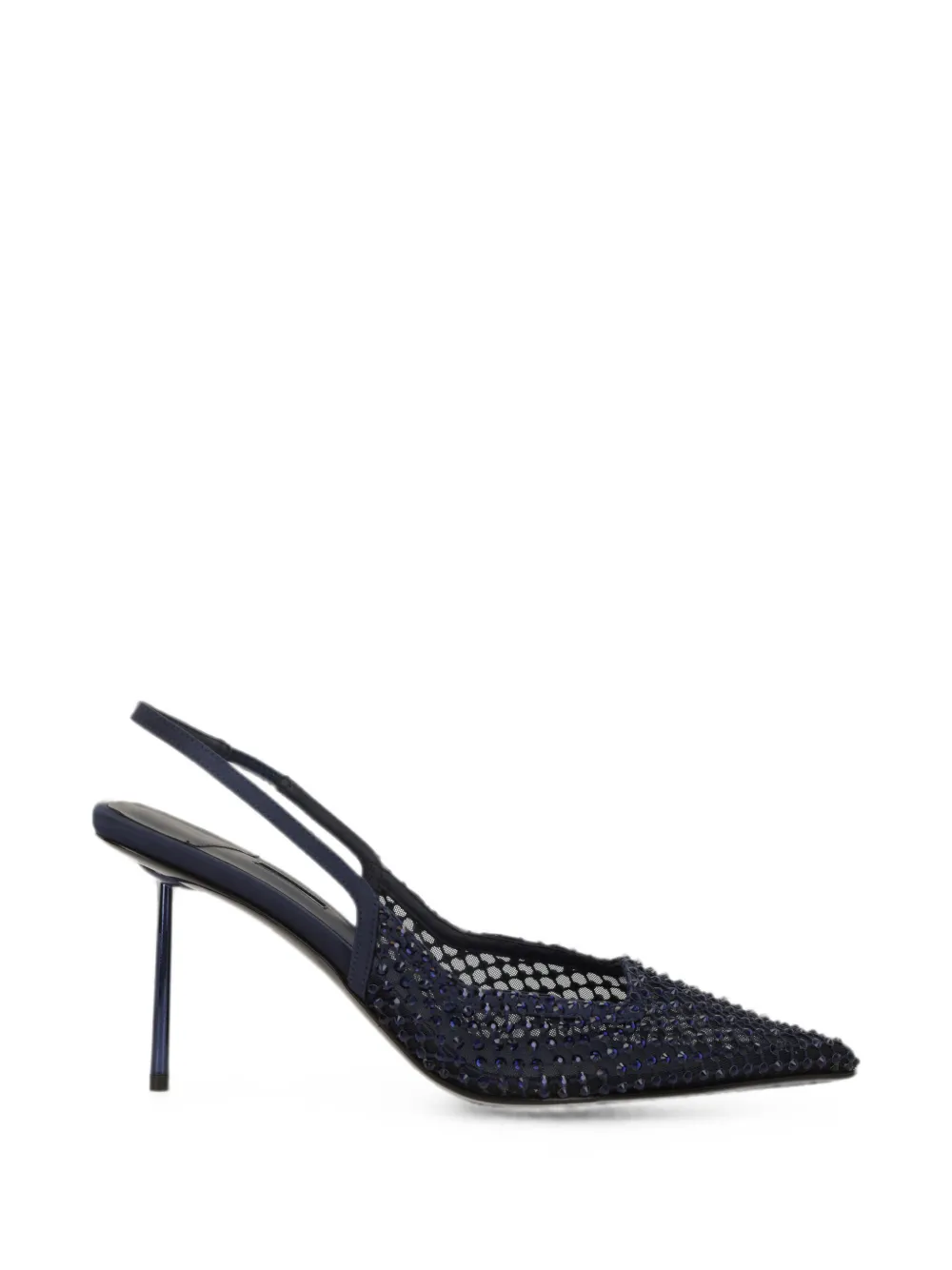Le Silla Gilda crystal-embellished mesh pumps Blauw