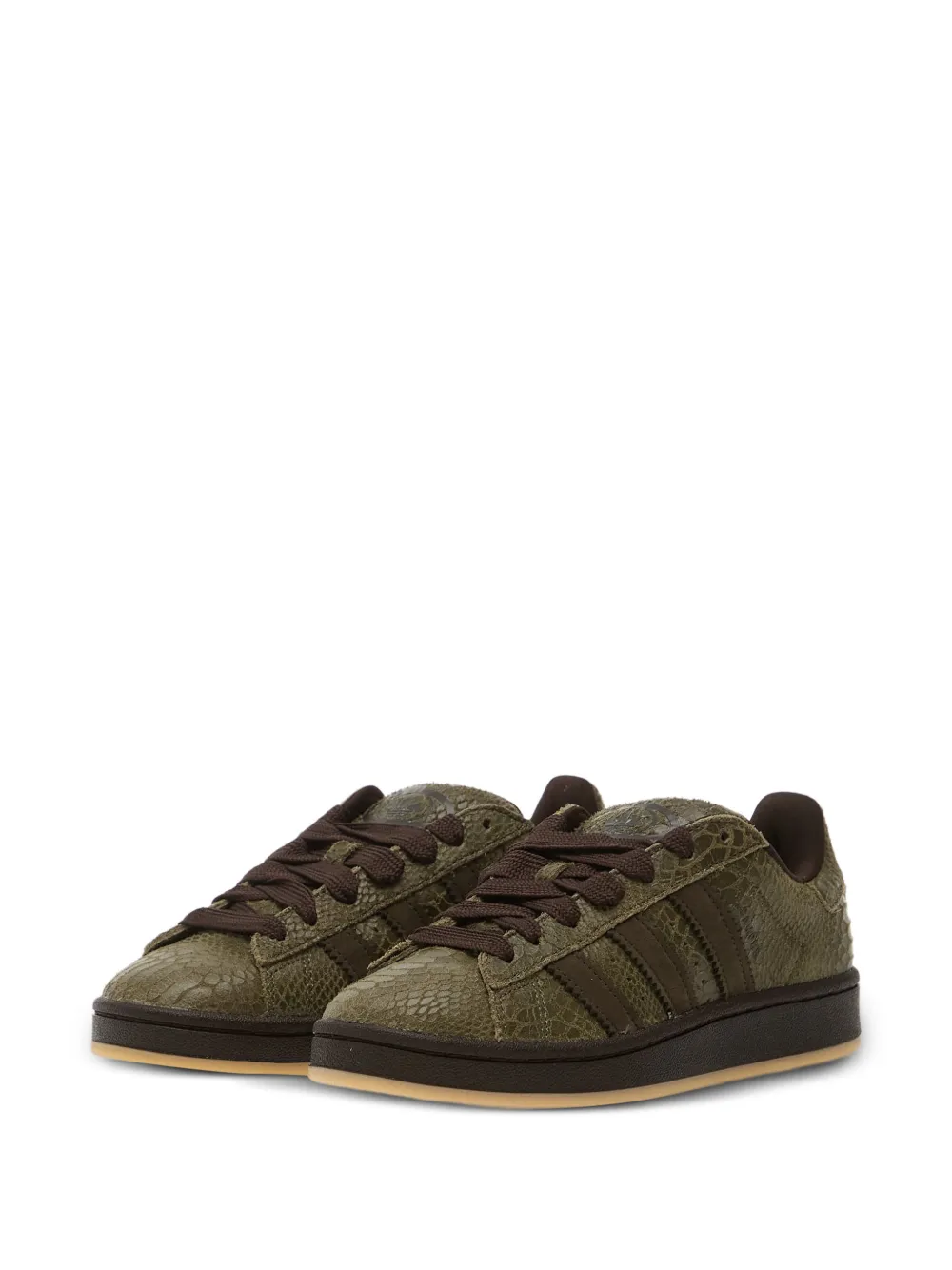 adidas Campus snakeskin-effect sneakers Groen