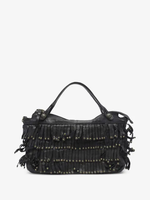 Campomaggi Melissa studded fringe-detail tote bag