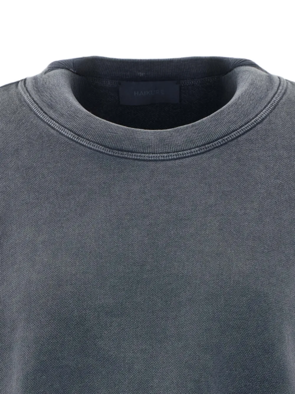 Haikure Sweater met vervaagd effect en split Grijs