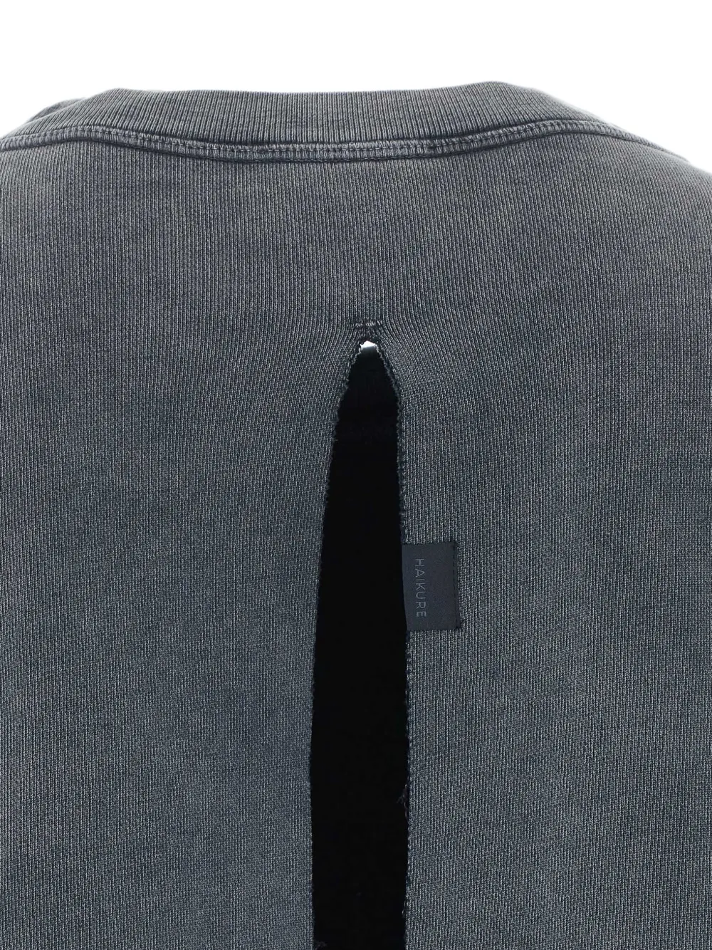 Haikure Sweater met vervaagd effect en split Grijs